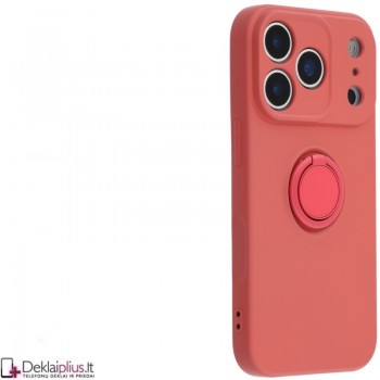 Guminis dėklas su žiedu - bordo spalvos (Apple Iphone 17 Pro/Iphone 18 Pro) Guminis dėklas su žiedu - bordo spalvos (Apple Iphone 17 Pro/Iphone 18 Pro)